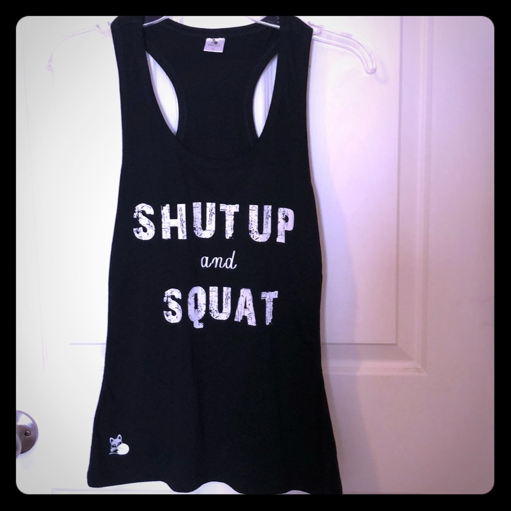 Shut up and Squat Athletic tank